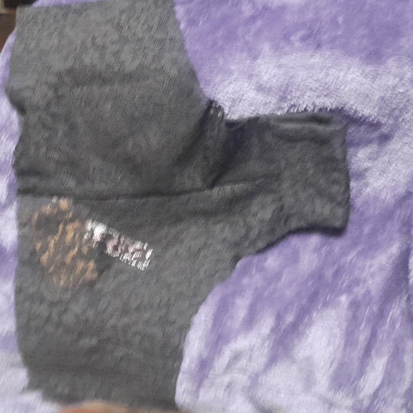 - - Victoria’s Secret PINK-lace nwt! Size xs black lace cheekster - Picture 2 of 7